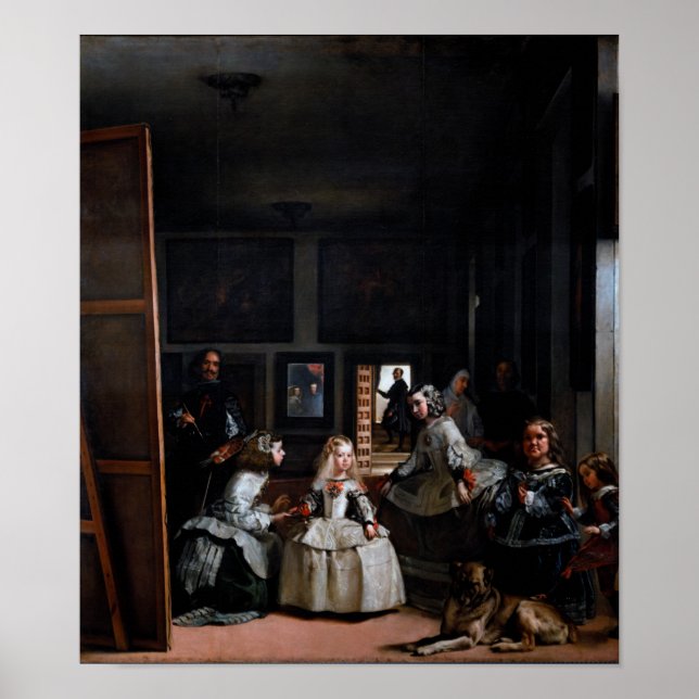 Las Meninas, The Maids of Honour, Diego Velazquez Poster (Front)