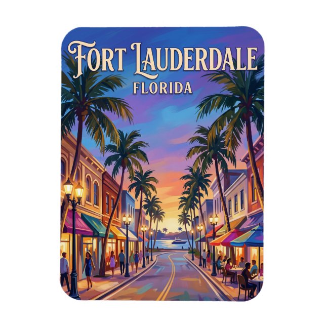 Las Olas Boulevard USA Magnet (Vertical)