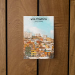 Las Palmas Gran Canaria City View Postcard<br><div class="desc">Beautiful city view of the city of Las Palmas in Gran Canaria with its unique architecture and structure. Great travel souvenir and gift idea for someone visiting the canary islands.</div>