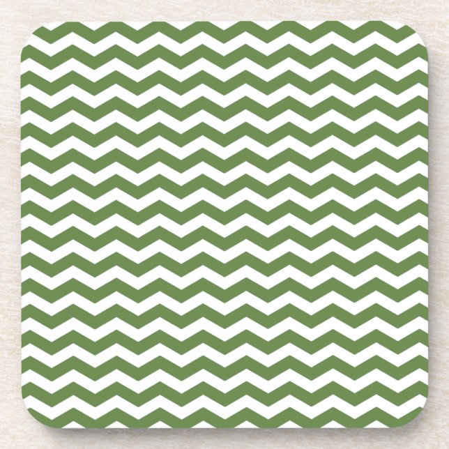 Las Palmas Green Wave Chevron Coaster (Front)