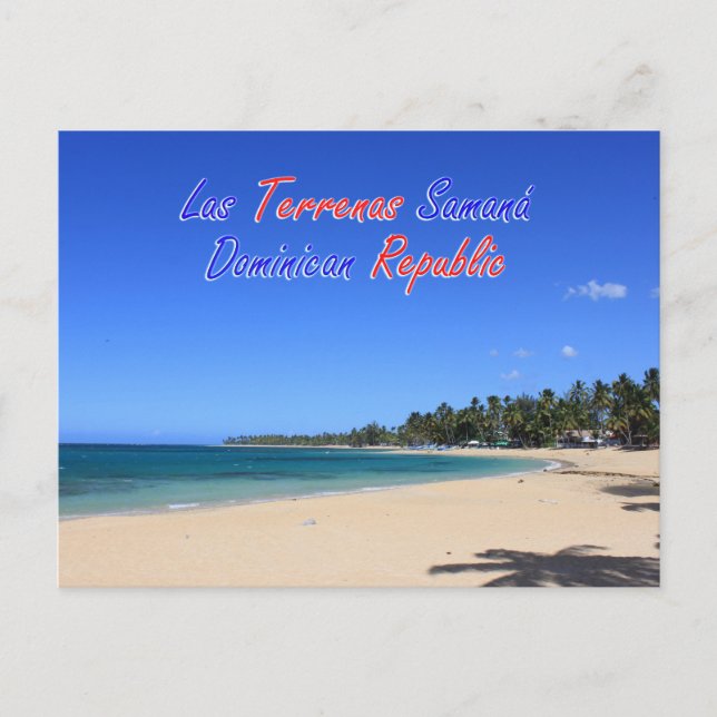 Las Terrenas Samana Dominican Republic Postcard (Front)