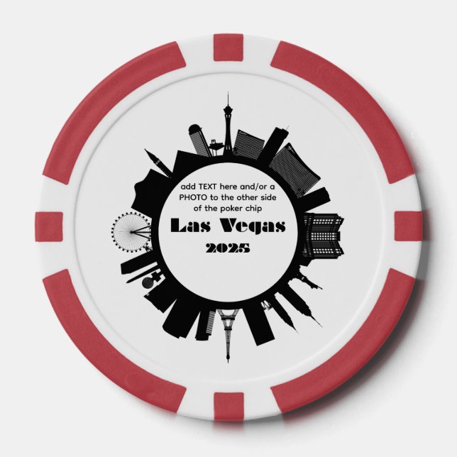 Las Vegas 2025 Customisable Poker Chips (Front)