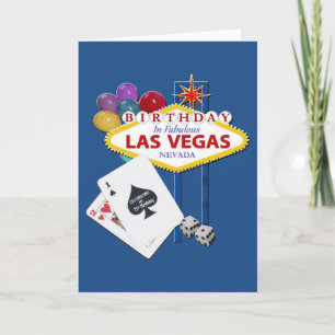 Las Vegas 21st Birthday Card