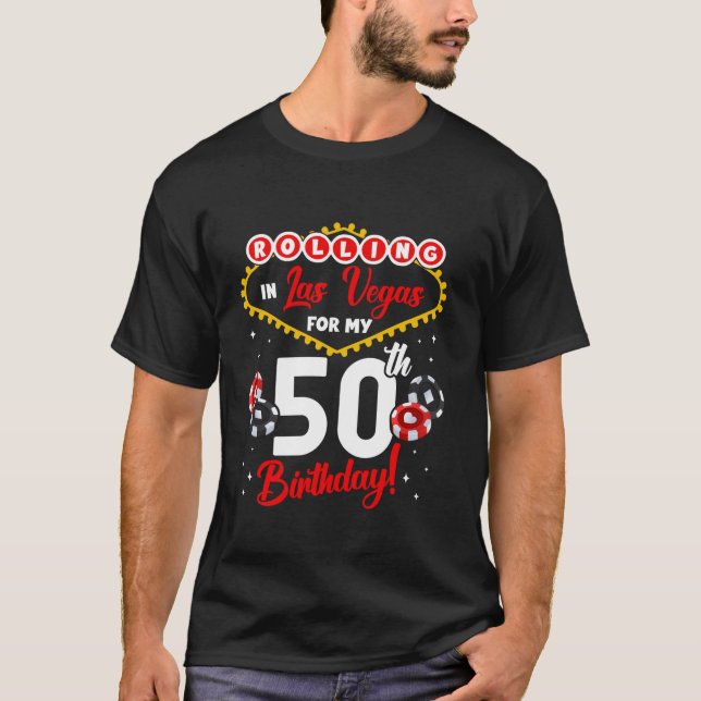 Las Vegas 50 Years Old Birthday 2024 Family Reunio T-Shirt (Front)