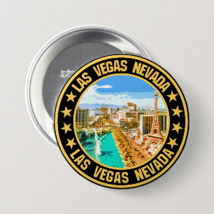 Las vegas                                          7.5 cm round badge