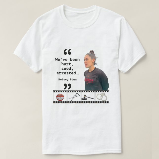Las Vegas Aces’ Kelsey Plum 2023 season adversity T-Shirt (Design Front)