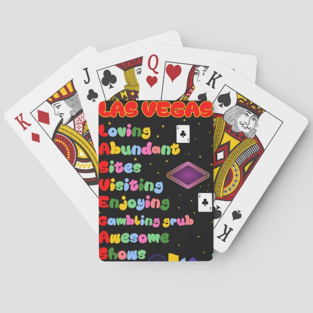 Las Vegas Acronym Playing Cards (Back)