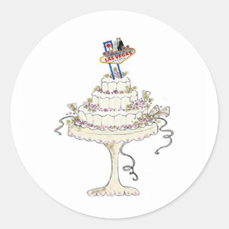 Las Vegas ADD YOUR OWN TEXT Wedding Sticker