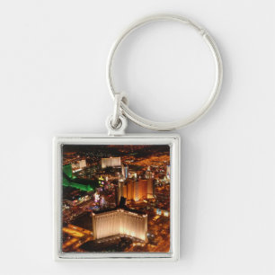 Las Vegas aerial view from a blimp Key Ring