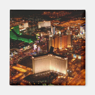 Las Vegas aerial view from a blimp Magnet