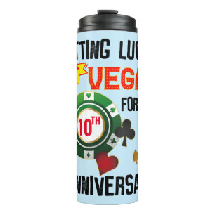 Las Vegas Anniversary Lucky Couple Matching Thermal Tumbler
