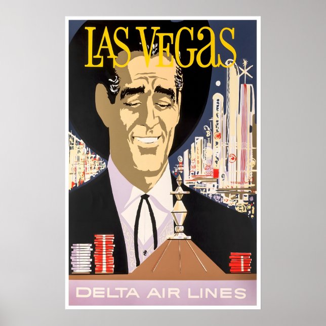 Las Vegas Art Nevada Travel Poster Casino Print (Front)