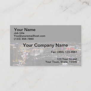 Las Vegas at Night Business Card