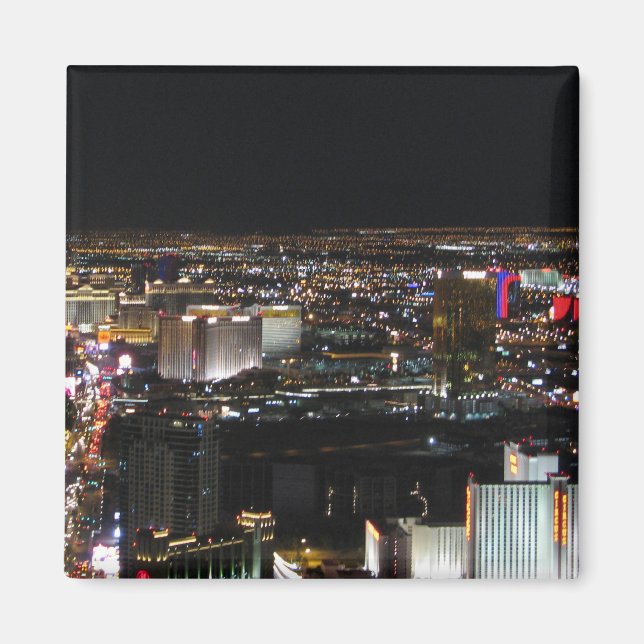 Las Vegas at Night Magnet (Front)