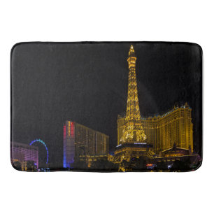 Las Vegas at night  Skyline  Bath Mat
