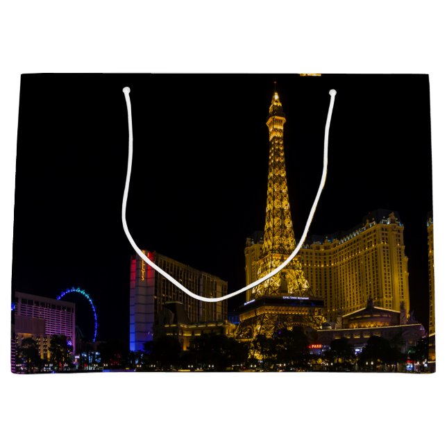 Las Vegas at night  Skyline   Large Gift Bag (Front)