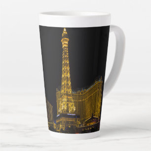 Las Vegas at night Skyline Latte Mug
