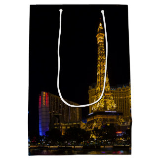 Las Vegas at night  Skyline Medium Gift Bag