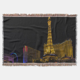Las Vegas at night Throw Blanket