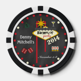 Las Vegas Bachelor Party 2014  Keepsake Poker Chip