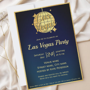 Las Vegas bachelor party event Invitation