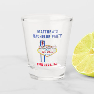 Las Vegas Bachelor Party Trip Favour Shot Glass