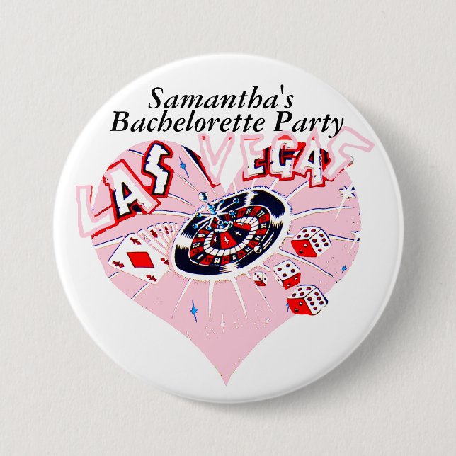 Las Vegas Bachelorette 7.5 Cm Round Badge (Front)