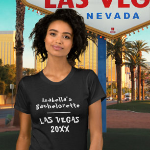 Las Vegas Bachelorette Black Name T-Shirt