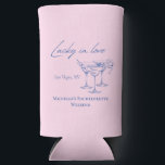 Las Vegas bachelorette can coolers<br><div class="desc">These Vegas themed can coolers feature a modern font and personalised customisable details. This Las Vegas themed can cooler will be a great addition to your bridesmaid gift bags. Change the colours, year and bride's name to make it your own. Shop the matching Vegas accessories in our Las Vegas bachelorette...</div>
