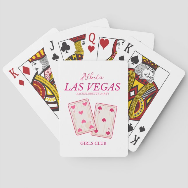 las vegas bachelorette  girls weekend playing cards (Back)