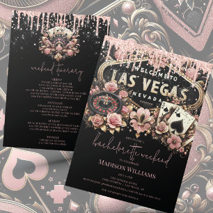 Las Vegas Bachelorette Luxury & Itinerary Invitation