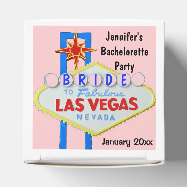 Las Vegas Bachelorette Party Favour Box (Top)