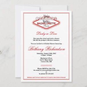 Las Vegas Bachelorette Party Invitation