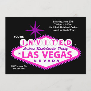 Las Vegas Bachelorette Party Invitation