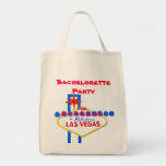 Las Vegas Bachelorette Party personalised Tote Bag<br><div class="desc">Las Vegas bachelorette party favour tote bag or customise this Las Vegas welcome sign item for any special event in this famous destination.</div>