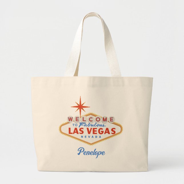 Las Vegas Bachelorette Party Personalised Tote Bag (Front)