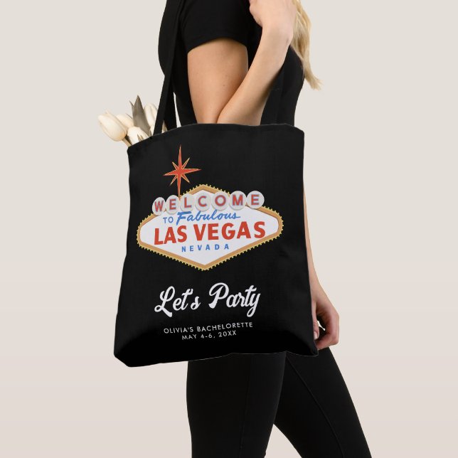 Las Vegas Bachelorette Pool Party Welcome Tote (Close Up)