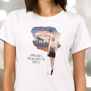 Las Vegas Bachelorette Red Hair Bride  T-Shirt