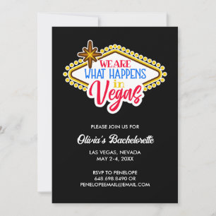 Las Vegas Bachelorette Weekend Custom Invitation