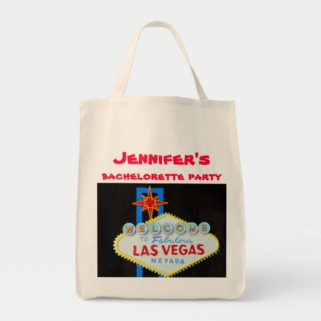 Las Vegas bachelorette Welcome Sign Tote Bag (Front)