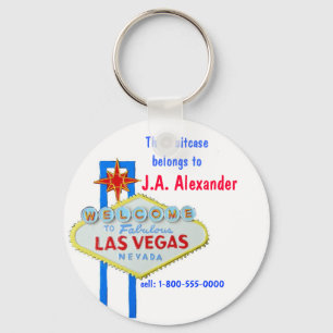 Las Vegas Bag Tags Key Ring