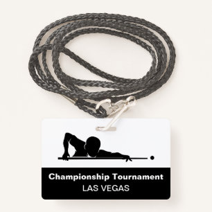 Las Vegas Billiards Budget Event Badges ID Badge