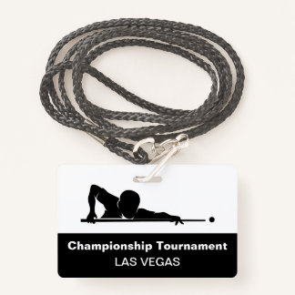 Las Vegas Billiards Budget Event Badges ID Badge