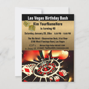 Las Vegas Birthday Bash Invitation