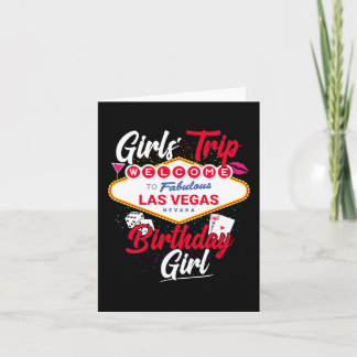 Las Vegas Birthday Girls Trip Vegas Birthday Girl Card