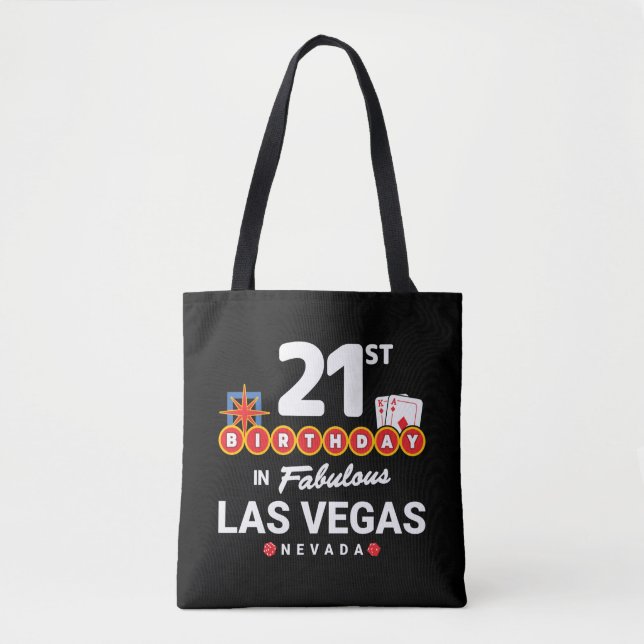 Las Vegas Birthday Party - 21st Birthday In Vegas Tote Bag (Front)
