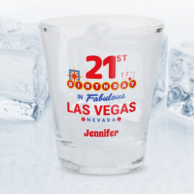 Las Vegas Birthday Party - 21st Birthday Shot Glass (Creator Uploaded)