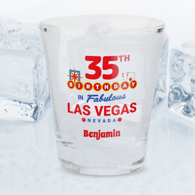 Las Vegas Birthday Party - 35th Birthday Shot Glass (Creator Uploaded)