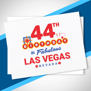 Las Vegas Birthday Party - 44th Birthday In Vegas Postcard