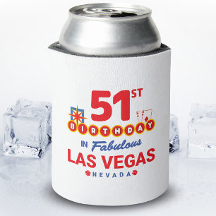 Las Vegas Birthday Party - 51st Birthday In Vegas Can Cooler